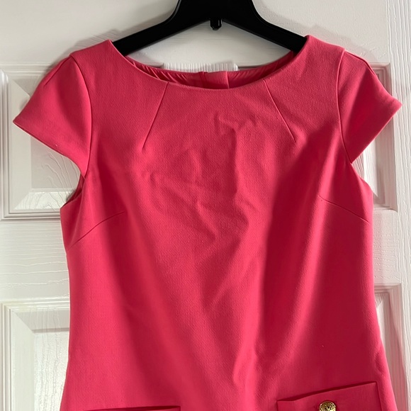 Eliza J Pink Cap Sleeve Dress, Size 8 - Picture 3 of 7